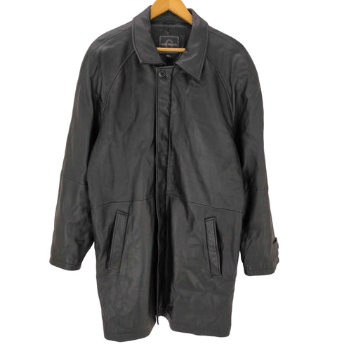 Lamb Leathe Car Coat ラムレザー カーコート 比翼 メンズ LL