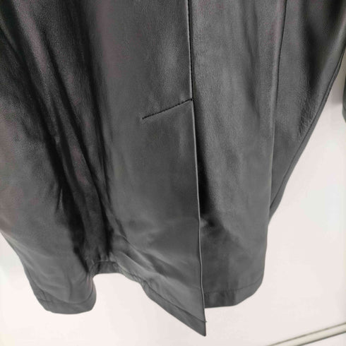 Lamb Leathe Car Coat ラムレザー カーコート 比翼 メンズ LL