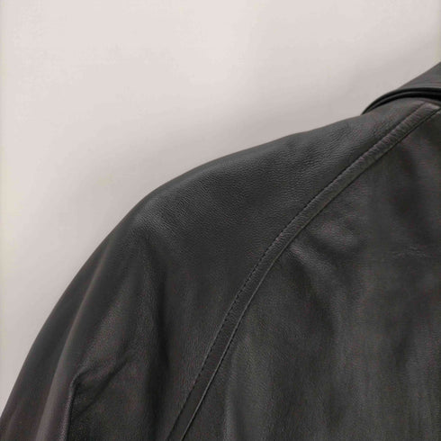 Lamb Leathe Car Coat ラムレザー カーコート 比翼 メンズ LL