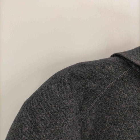 カシミヤ CASHMERE CASHMERE 100% Balmacaan Long Coat カシミア 100% バルマカーン ステンカラー ロング コート 比翼 メンズ import:M