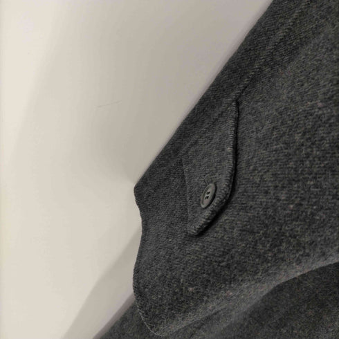 カシミヤ CASHMERE CASHMERE 100% Balmacaan Long Coat カシミア 100% バルマカーン ステンカラー ロング コート 比翼 メンズ import:M