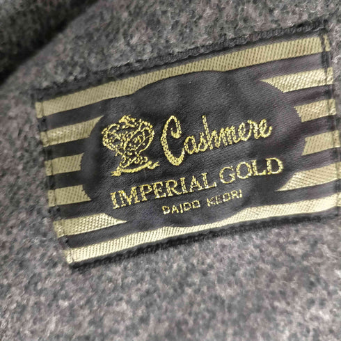 カシミヤ CASHMERE CASHMERE 100% Balmacaan Long Coat カシミア 100% バルマカーン ステンカラー ロング コート 比翼 メンズ import:M