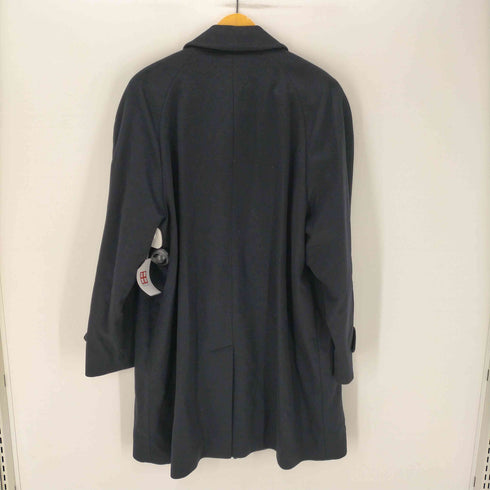 カシミヤ CASHMERE CASHMERE 100% Balmacaan Long Coat カシミア 100% バルマカーン ステンカラー ロング コート 比翼 メンズ import:L