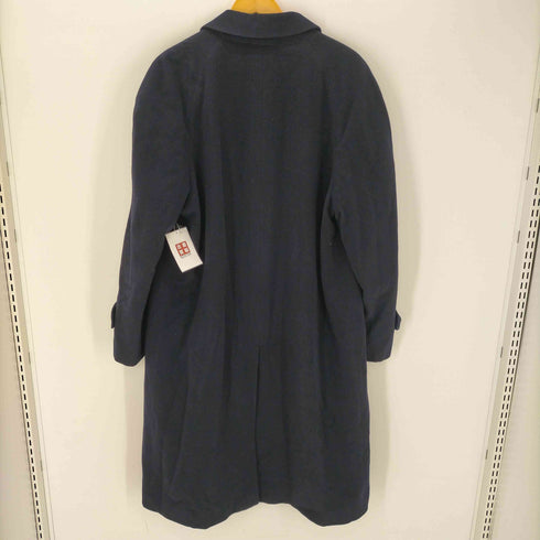カシミヤ CASHMERE CASHMERE 100% Balmacaan Long Coat カシミア 100% バルマカーン ステンカラー ロング コート 比翼 メンズ import:L