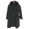 ピュア カシミヤ pure cashmere PURE CASHMERE 100% & Real Fur Balmacaan Coat ピュア カシミア 100% 襟リアルファー バルマカーン ステンカラー ロング コート レディース 9