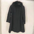 ピュア カシミヤ pure cashmere PURE CASHMERE 100% & Real Fur Balmacaan Coat ピュア カシミア 100% 襟リアルファー バルマカーン ステンカラー ロング コート レディース 9