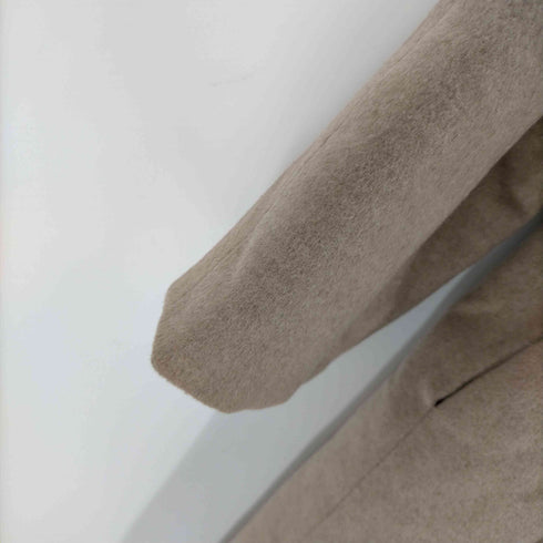ピュア カシミヤ pure cashmere PURE CASHMERE 100% & Real Fur Balmacaan Coat ピュア カシミア 100% 襟リアルファー バルマカーン ステンカラー ロング コート レディース 9