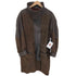 80-90S MADE IN FRANCE Lamb Leathe Ostrich フランス製 ユーロ ラムレザー オーストリッチ コンビ ロング コート レディース