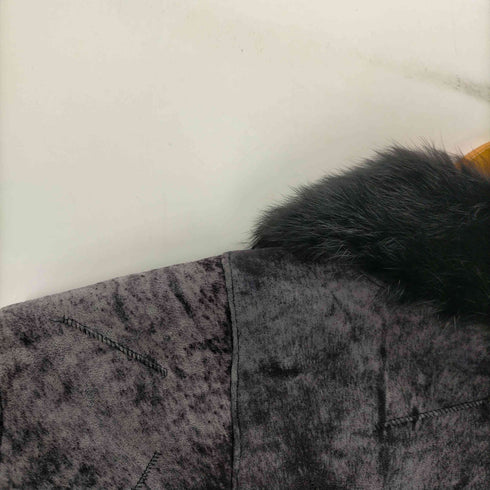 Real Fur 100% & Lamb Leathe Mouton Jacke 裏地 リアルファー 100% & ラムレザー ムートン ジャケット レディース