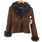 Real Fur 100% & Lamb Leathe Mouton Jacke 裏地 リアルファー 100% & ラムレザー ムートン ジャケット レディース