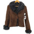 Real Fur 100% & Lamb Leathe Mouton Jacke 裏地 リアルファー 100% & ラムレザー ムートン ジャケット レディース