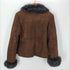 Real Fur 100% & Lamb Leathe Mouton Jacke 裏地 リアルファー 100% & ラムレザー ムートン ジャケット レディース