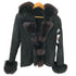 Real Fur 100% & Lamb Leathe Mouton Jacke 裏地 リアルファー 100% & ラムレザー ムートン ジャケット レディース
