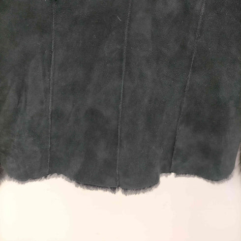 Real Fur 100% & Lamb Leathe Mouton Jacke 裏地 リアルファー 100% & ラムレザー ムートン ジャケット レディース