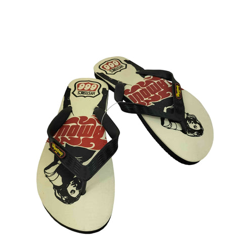ヒステリックグラマー HYSTERIC GLAMOUR ヒスガール 666ロゴプリント ビーチサンダル メンズ JPN:L