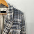 ザラ ZARA テクスチャーチェック ブレザー ツイード ダブル レディース import:M
