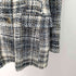 ザラ ZARA テクスチャーチェック ブレザー ツイード ダブル レディース import:M