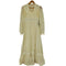 ガニーサックス GUNNE SAX USA刻印ジップ 花柄 レース バックジップ ノーカラー ロングワンピース レディース