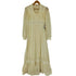 ガニーサックス GUNNE SAX USA刻印ジップ 花柄 レース バックジップ ノーカラー ロングワンピース レディース