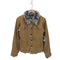 the blue bear 袖デタッチャブル 2WAY ファー コーデュロイ ジップデザイン ライダースジャケット y2k メンズ JPN:M