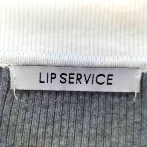 リップサービス LIP SERVICE フロントZIPバイカラーニットワンピース レディース JPN:S