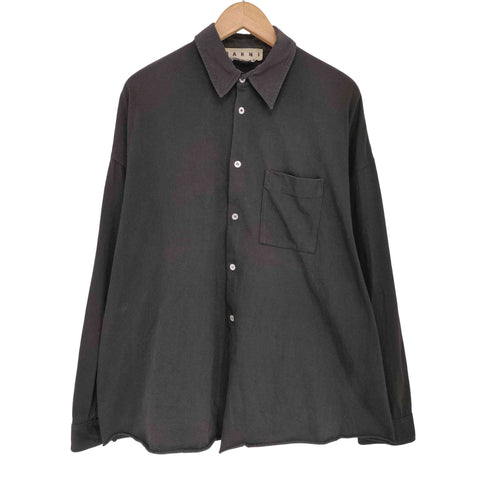 マルニ MARNI コットン ロングスリーブ ボタンダウンシャツ メンズ EUR:44