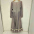 ガニーサックス GUNNE SAX 70-80S USA製 紙タグ ロケットTALON 花柄 レース ポリコットン ウエストベルト ロングワンピース ゴスロリ レディース 9