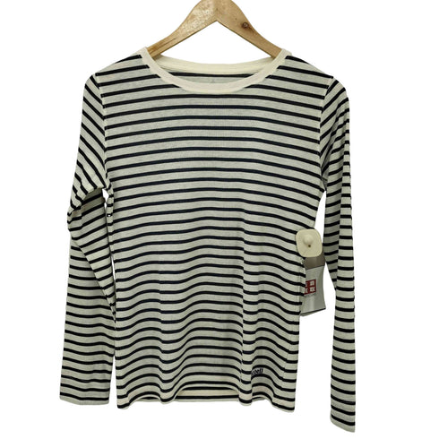 モンベル mont bell WIC.ボーダー ロングスリーブT レディース JPN:M