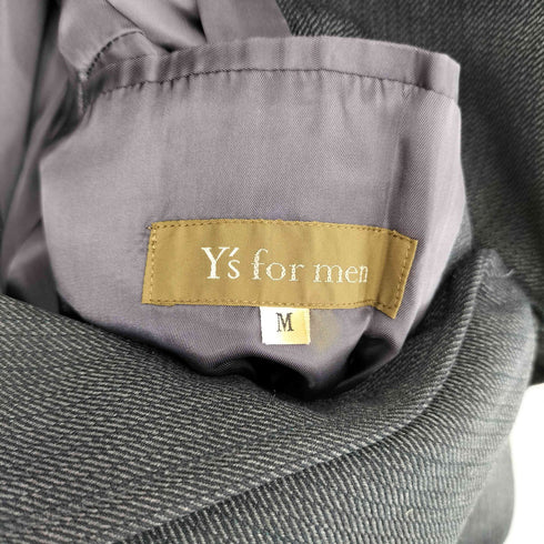 ワイズフォーメン Ys for men フロントボタン ロングスリーブ チェスターコート メンズ JPN:M