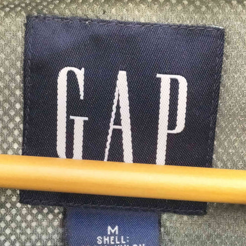 ギャップ Gap 90-00S デカタグ OLD 裏地メッシュ リップストップ ナイロンジャケット メンズ import:M