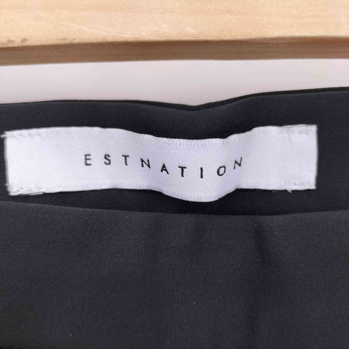 エストネーション ESTNATION ストレート スラックス サイドジップ パンツ レディース 38
