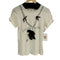 ランバンオンブルー LANVIN en Bleu ビジューリボンデザイン S/S Tシャツ レディース 38