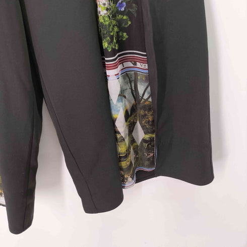 スカラー ScoLar 切替 花柄 ワイドパンツ レディース JPN:M