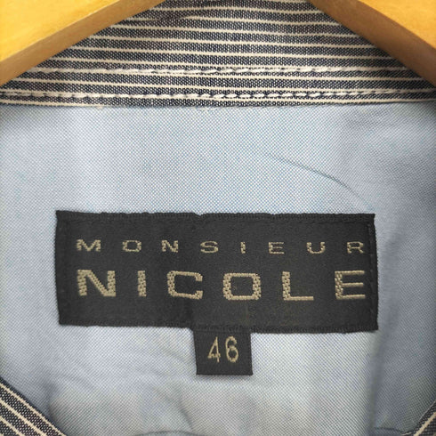 ムッシュ二コル MONSIEUR NICOLE サイドスリットBDシャツ メンズ 46