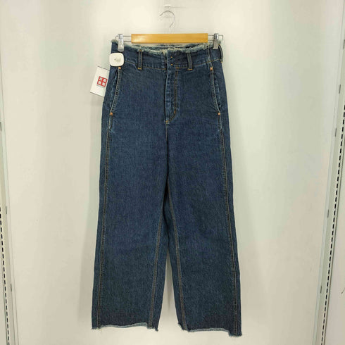 AARET デニムフリンジ ワイドパンツ レディース 27