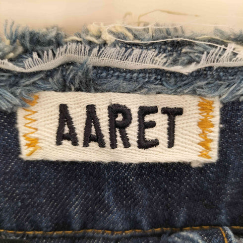 AARET デニムフリンジ ワイドパンツ レディース 27