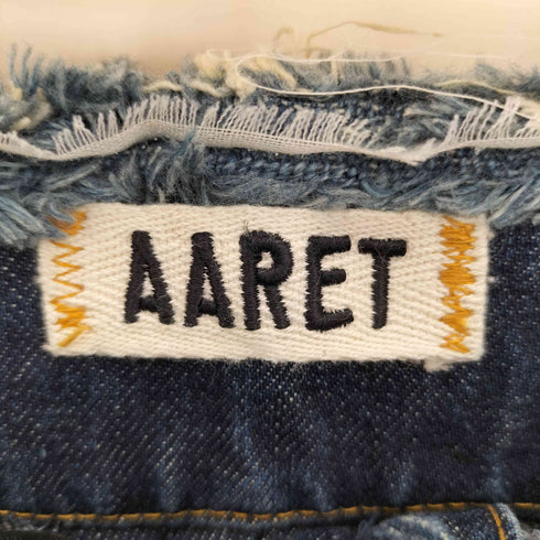 AARET デニムフリンジ ワイドパンツ レディース 27
