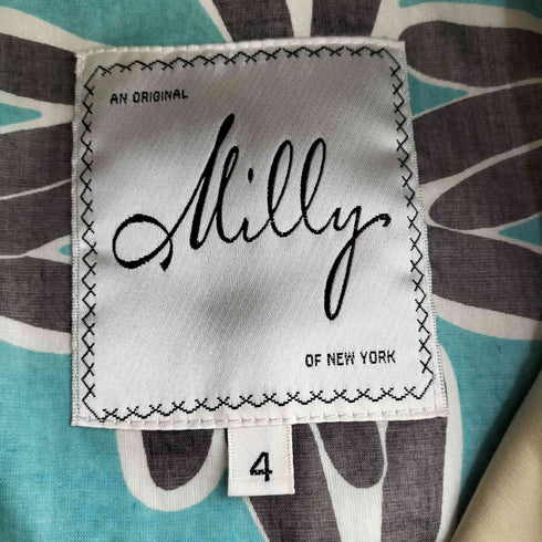 MILLY デザインボタンチェーンベルトステンカラーコート レディース 4