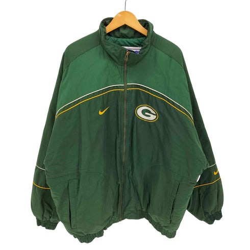ナイキ NIKE 90-00S TEAMタグ PRO LINE フットボールチーム ロゴ 裏地キルティング ナイロン 中綿 ジャケット メンズ import:XL