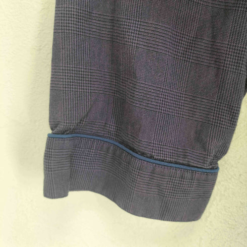 イヴサンローラン Yves Saint Laurent ロゴ刺繍チェック柄パジャマシャツ メンズ M