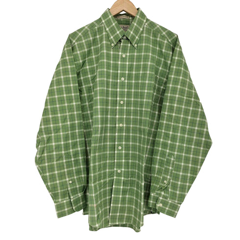 エルエルビーン L.L.Bean WRINKLE AND STAIN RESISTANT L/Sボタンダウンチェックシャツ メンズ JPN:M