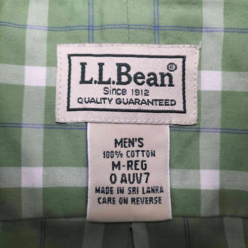 エルエルビーン L.L.Bean WRINKLE AND STAIN RESISTANT L/Sボタンダウンチェックシャツ メンズ JPN:M