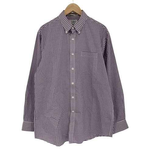 エルエルビーン L.L.Bean WRINKLE RESISTANT L/Sボタンダウンギンガムチェックシャツ メンズ JPN:M