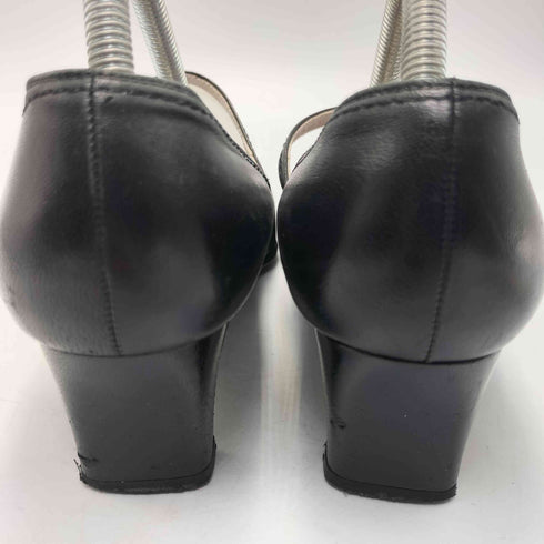 ギンザヨシノヤ GINZA Yoshinoya レザー ベルト 切替 パンプス レディース JPN:22.5