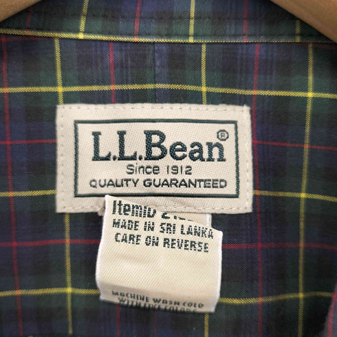 エルエルビーン L.L.Bean WRINKLE RESISTANT L/Sボタンダウンギンガムチェックシャツ メンズ JPN:M