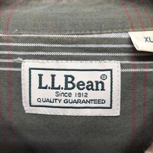エルエルビーン L.L.Bean 両フラップ S/Sチェックプルオーバーシャツ メンズ JPN:XL