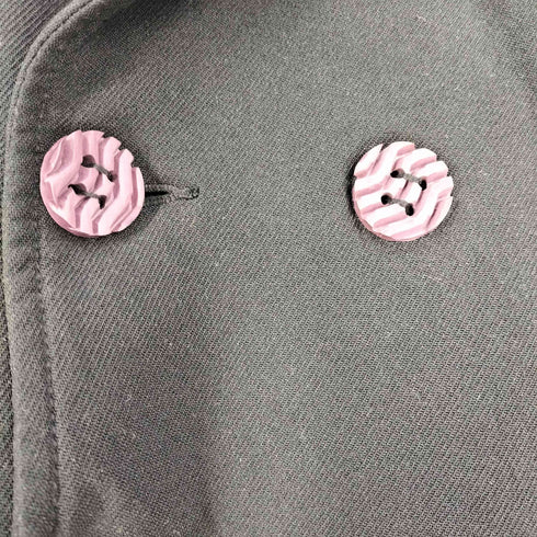 コムデギャルソンオムプリュス COMME des GARCONS HOMME PLUS ラバーボタン ポリ縮 ダブルブレスト テーラードジャケット メンズ JPN:XS