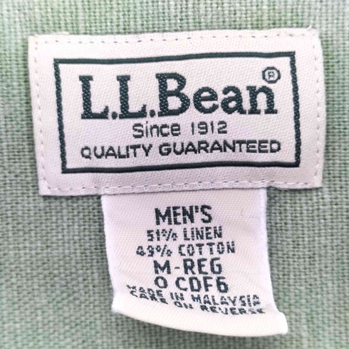 エルエルビーン L.L.Bean リネンコットン L/Sシャツ メンズ JPN:M