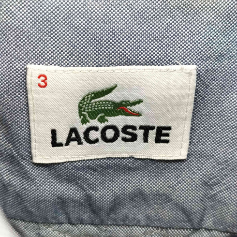 ラコステ LACOSTE ワンポイント 刺繍 オックスフォード L/S ボタンダウン シャツ メンズ 3