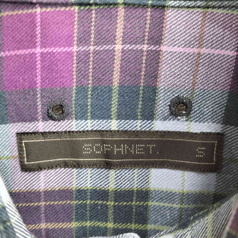 ソフネット SOPHNET. チェック L/S BD シャツ メンズ JPN:S